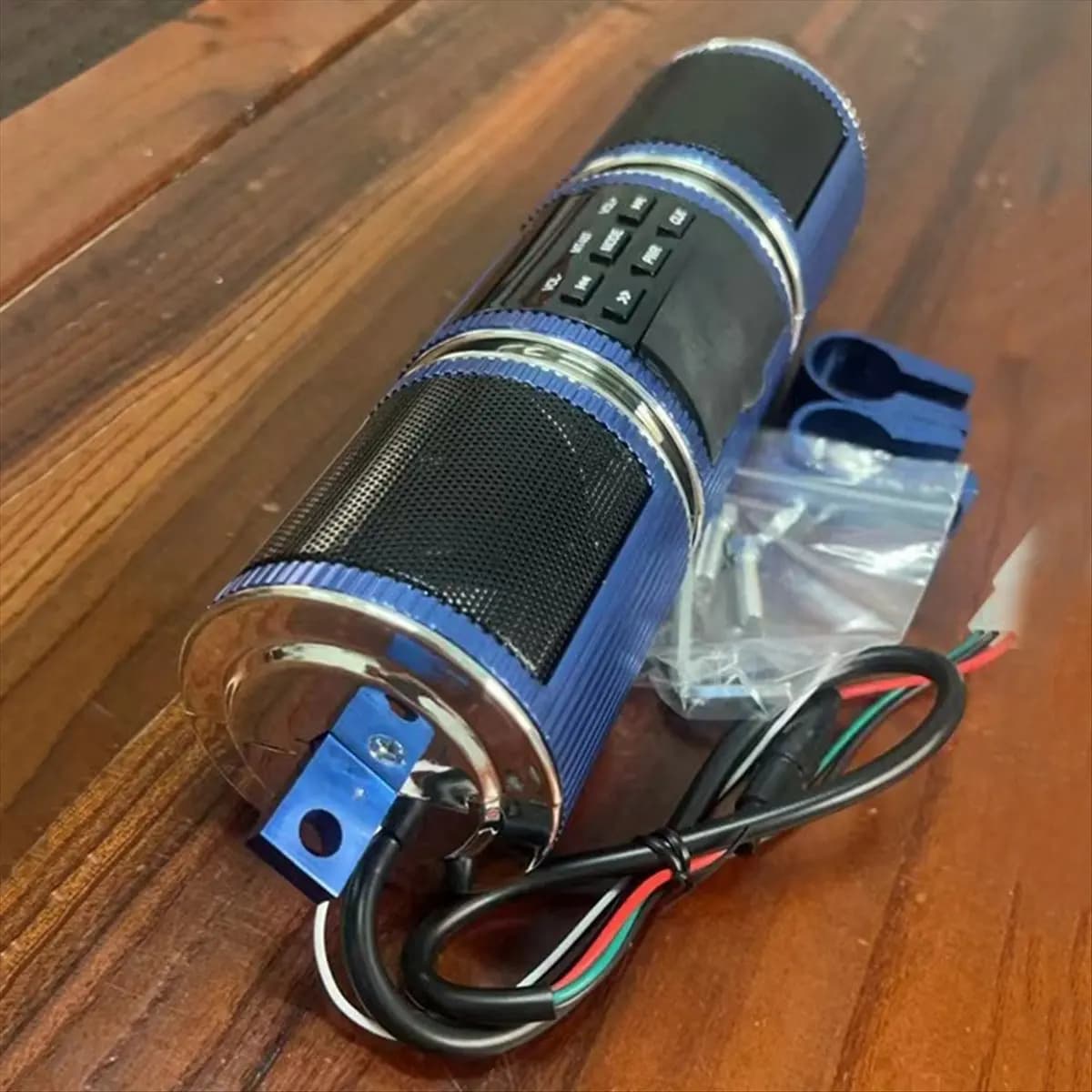 Compatible Motorcycle MP3 Audio Speaker Water Motorbike Stereo FM Radio AUX USB TF Card Bluetooth MP3 Motorcycles Speaker