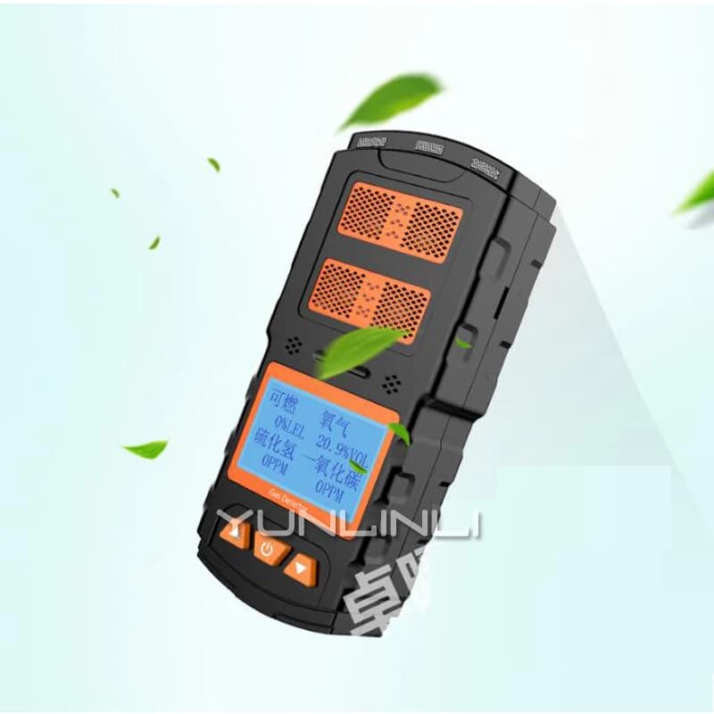 Rilevatore di gas 4 in 1 Strumento di allarme per rilevamento di solfori di idrogeno portatile di ossido di carbonio portatile tossico e nocivo X-4