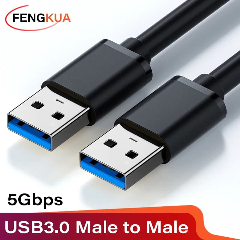 USB 3.0 Extension Cable Male USB Data Cable 5 Gbps for USB 3.0 Fast Transmission for Mobile Hard Disk Laptop TV