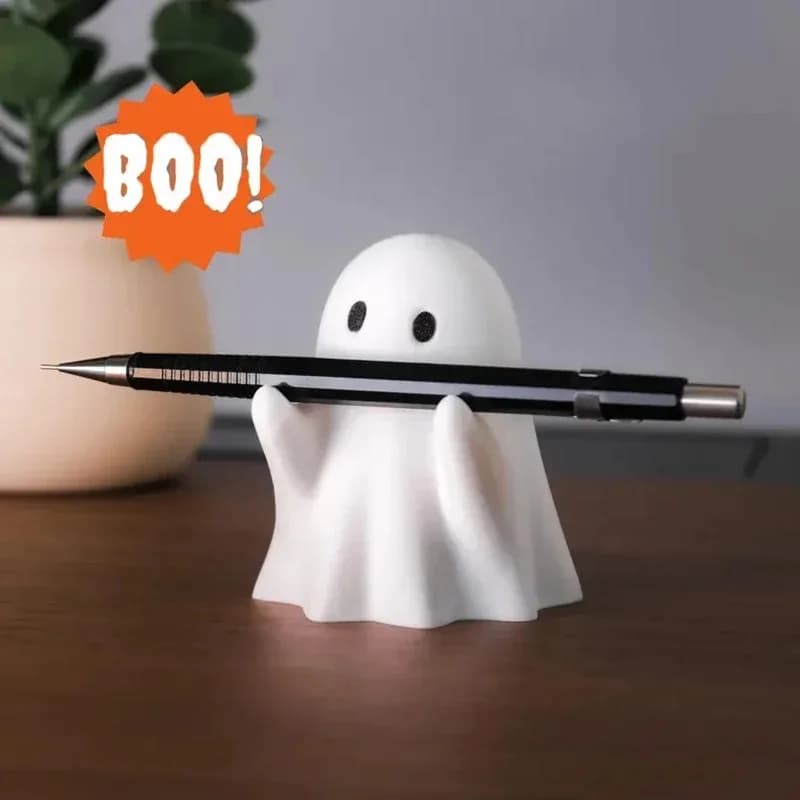Portapenne fantasma divertente Portapenne design con figurine fantasma spettrale per organizer da scrivania Accessorio Regali per famiglie Amici