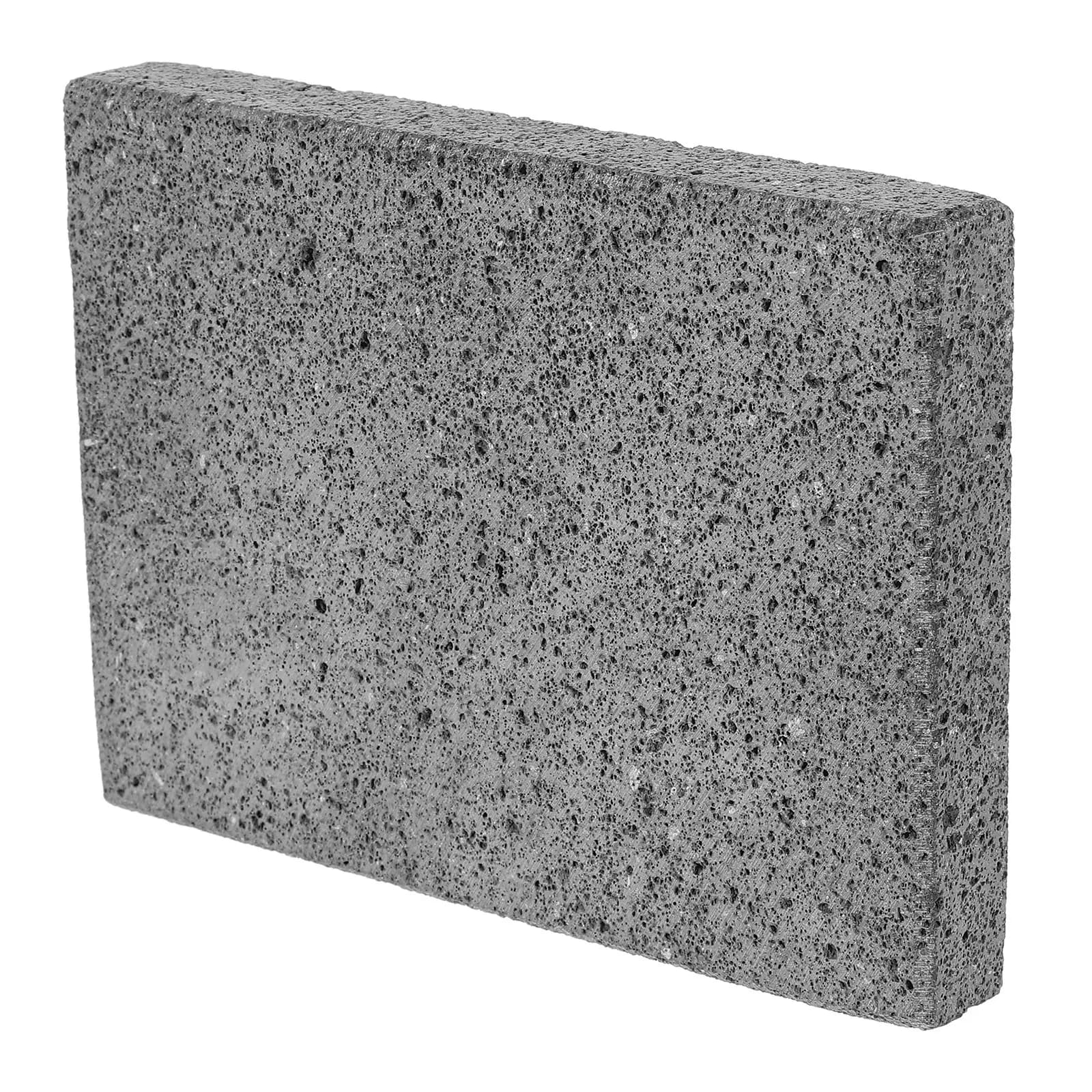 Stone Bbq Grill Plate Volcanic Rock Rectangular 8x6x1.1 Inch for Pizza Steak Bread Baking Outdoor Campfire Cooking
