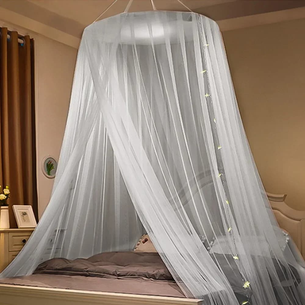 Tenda per zanzariera per bambini con baldacchino per letto matrimoniale, porta in tessuto, tenda pieghevole, tenda da letto, tenda antizanzara estensibile, romantica