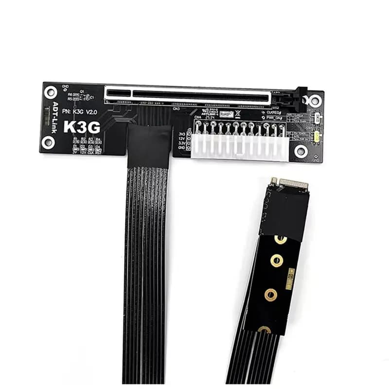N35R-ADT-LINK M. 2 Nvme a PCI-E 5.0 X16 Cavo adattatore EGPU Docking station esterna per schede grafiche per laptop ITX/STX-K43SG-BK