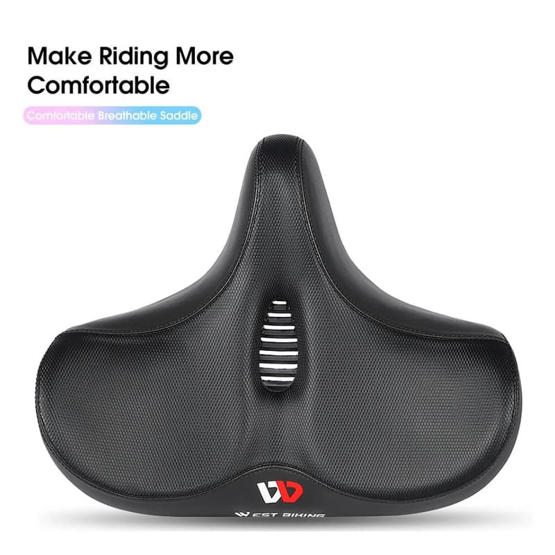 Ampliare la sella ergonomica per bici, spessa e confortevole, assorbimento degli urti, cuscino per sedile da ciclismo per bici elettrica, accessori sportivi per biciclette