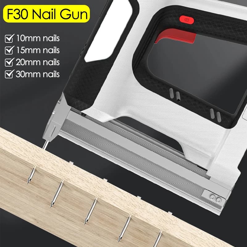 Pistola sparachiodi a impatto elettrico F30 Graffette dritte Cucitrice a batteria Utensili elettrici portatili fai-da-te per la casa per batteria Makita (NO batteria)