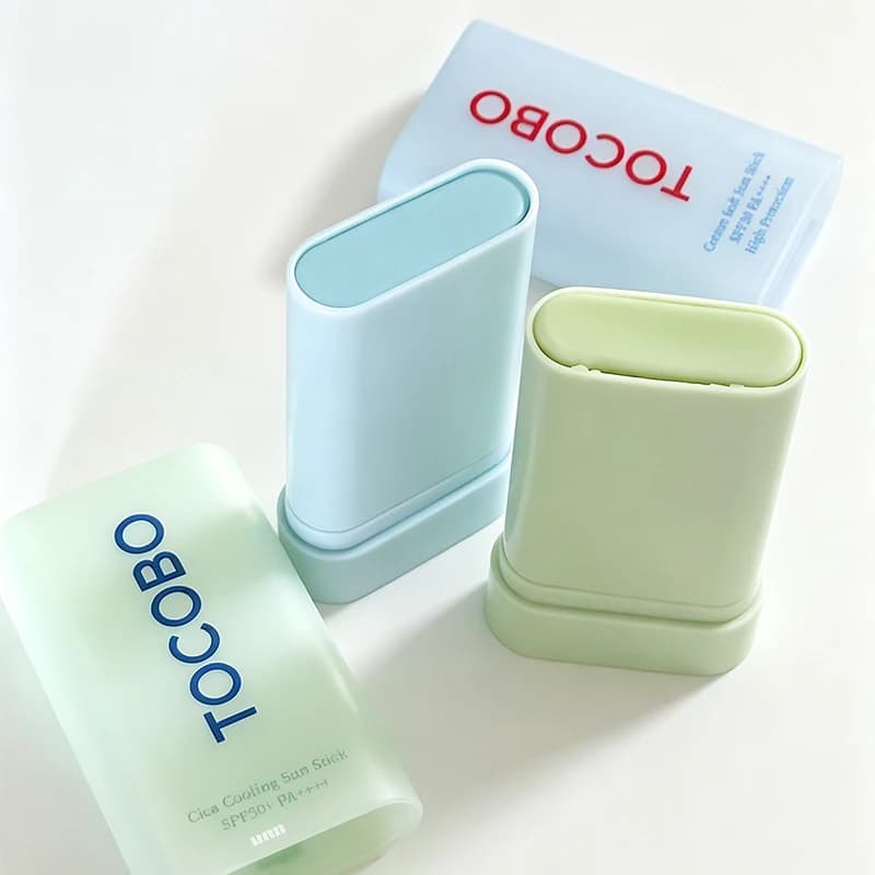 TOCOBO 3 Colors Smear Sunscreen Stick Refreshing Hydrating Essence Outdoor Oil Control Skin Ultraviolet-proof SPF 50+ Sun Screen
