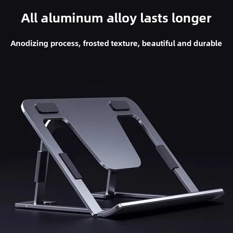Supporto per Tablet in Alluminio Pieghevole, Rialzo da Scrivania Portatile, Supporto di Raffreddamento, Espositore per Disegni, Cavalletto Ergonomico per Artisti, Supporto per Letto