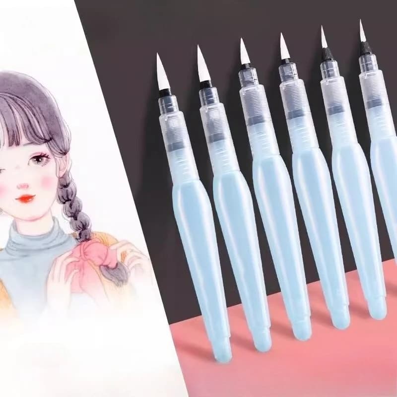 1Pc Fountain Pen for Painting Solid Pigments Paint Brush Watercolor Brush Pen Painting Brushes Water Storage Pen Art Supplies
