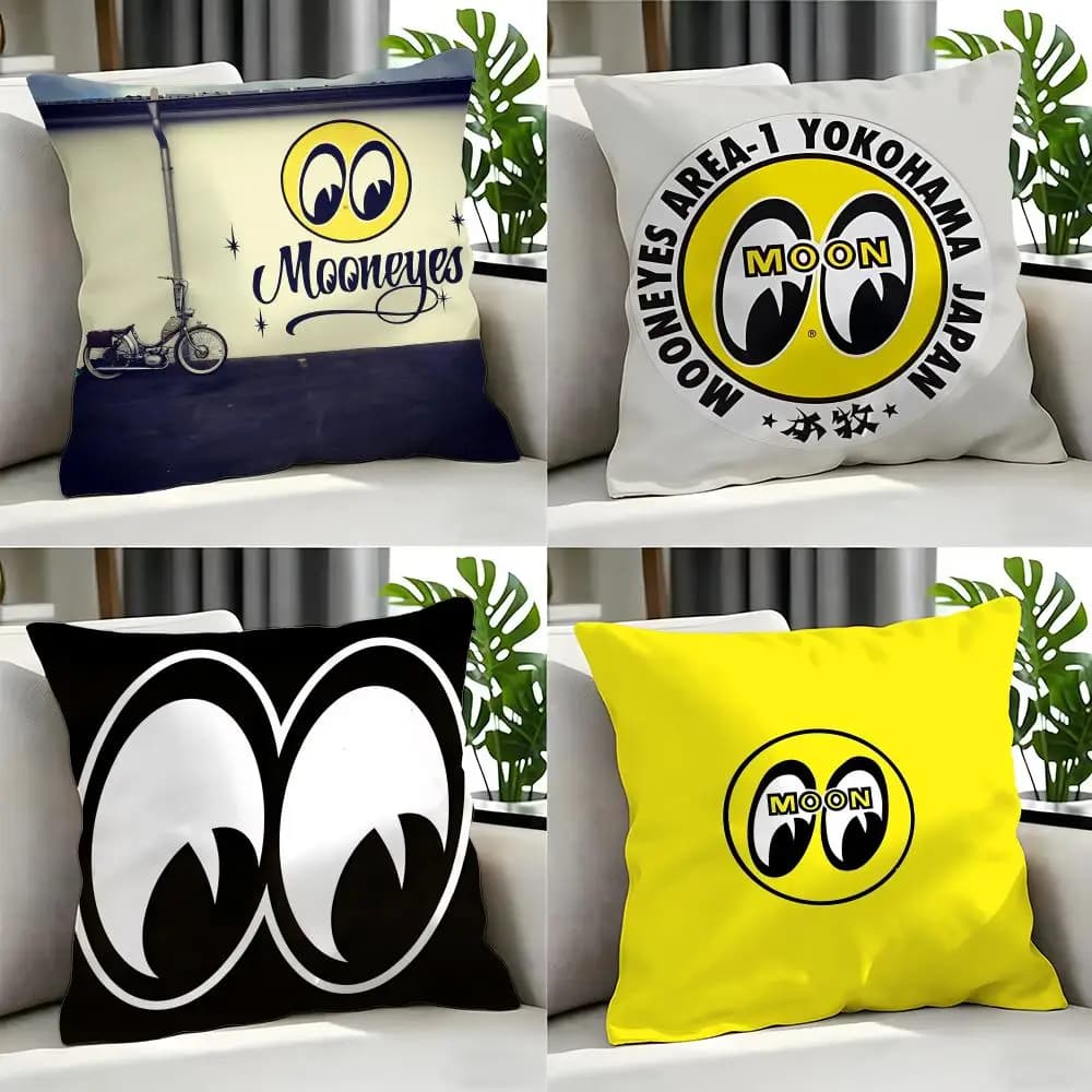 brand MOONEYES Cushion Cover Cushion Cover Set 4Pcs 50x50 45x45 40x40 Pillowcase Decorative Sofa Home Decor