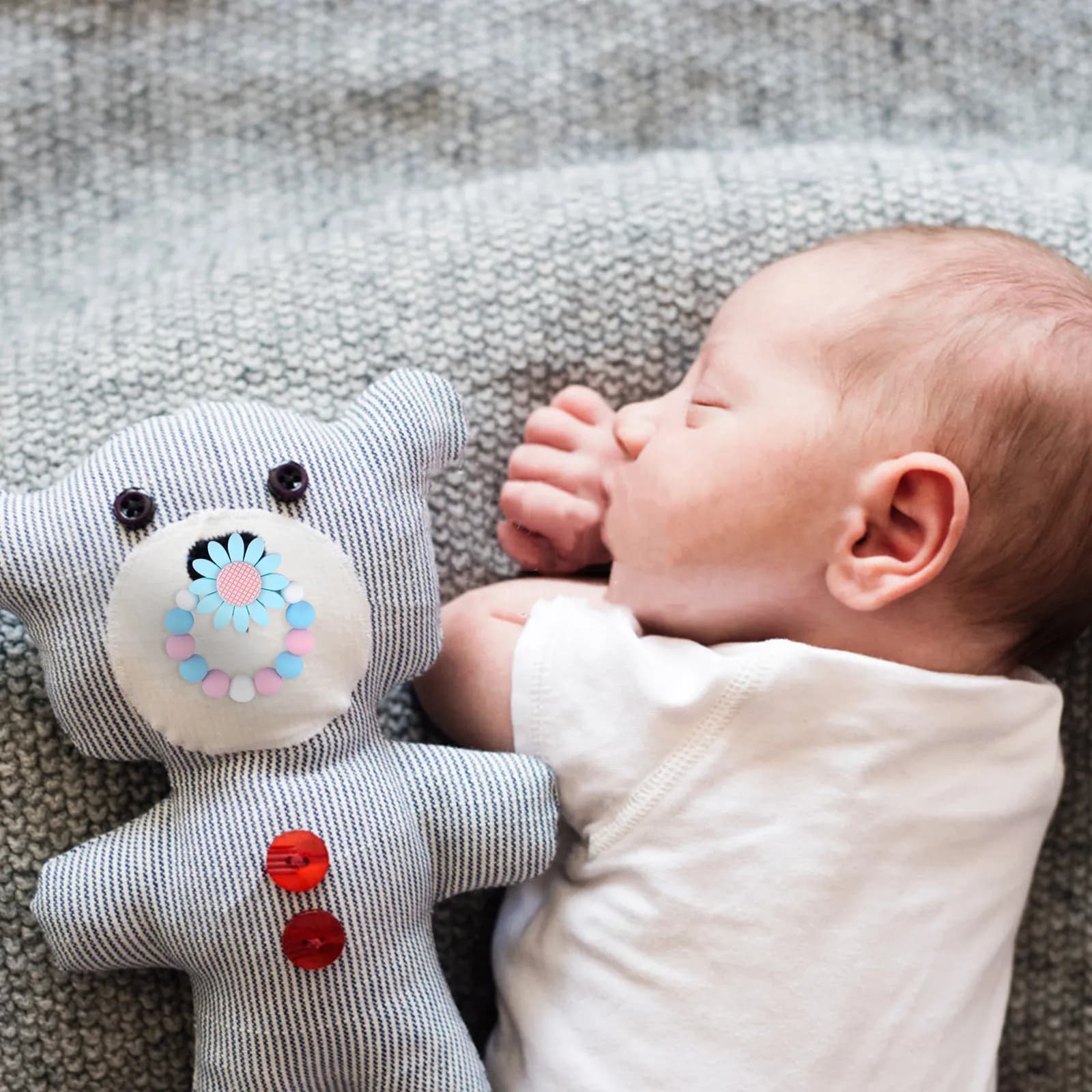 Silicone Teether Baby Teethers for Infants Toddlers Safe Food Grade Sensory Exploration Self Soothing Pain Relief Handheld