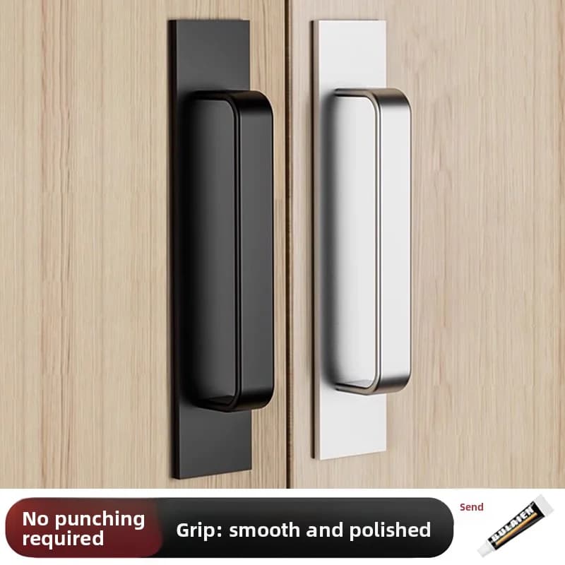 Maniglie adesive per armadietti Plus - Maniglie di facile installazione senza foratura in acciaio inossidabile per cassetti e frigoriferi per porte e finestre dell'armadio