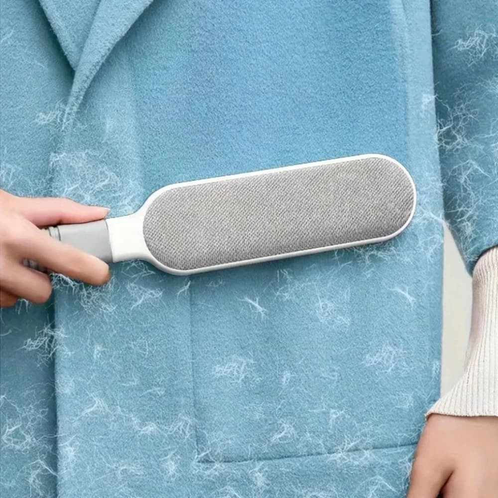 Dust Removal Brush Reusable Double-Sided Pet Hair Remover Manual Electrostatic Sticky Lint Brush for Cat, Clothing, Sofa Clean