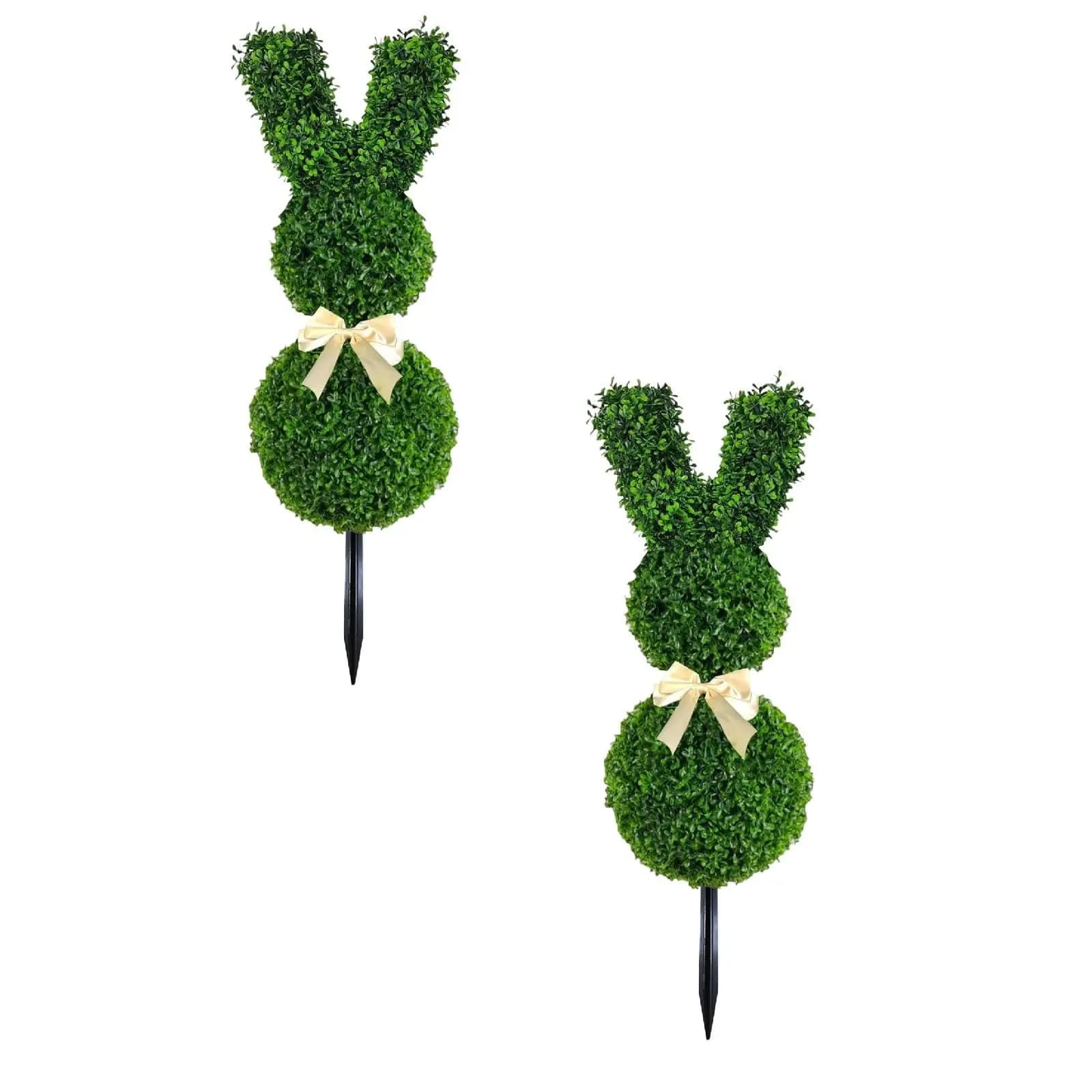 Topiario coniglietto with felt vases, vase for green artificial tupiary tree in the form of bunny plant fake Easter bunny, Easter rabbit boss