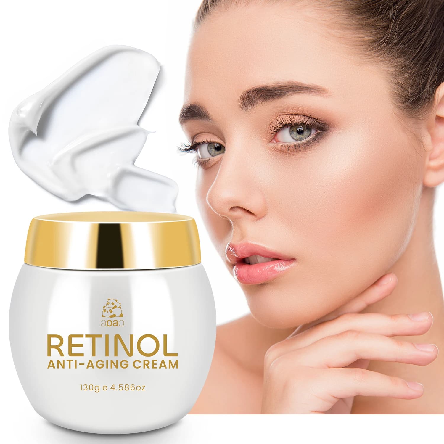 Crema idratante viso delle rughe retinoptiche contiene collagene, acido ialuronico, aloe idratazione profonda
