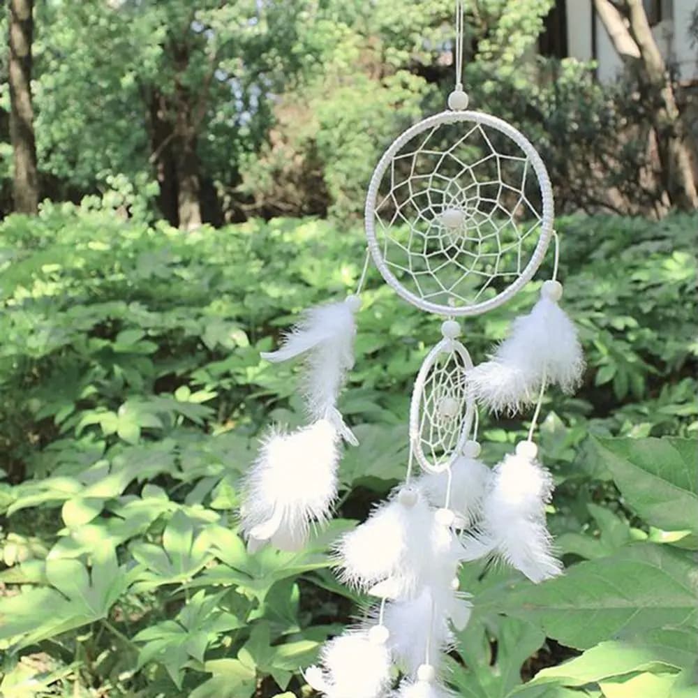 Dream Angle Dreamcatcher Room Decor Catching Up Dream Catcher Feathers Wall Hanging Feather Weaving Wind Chimes