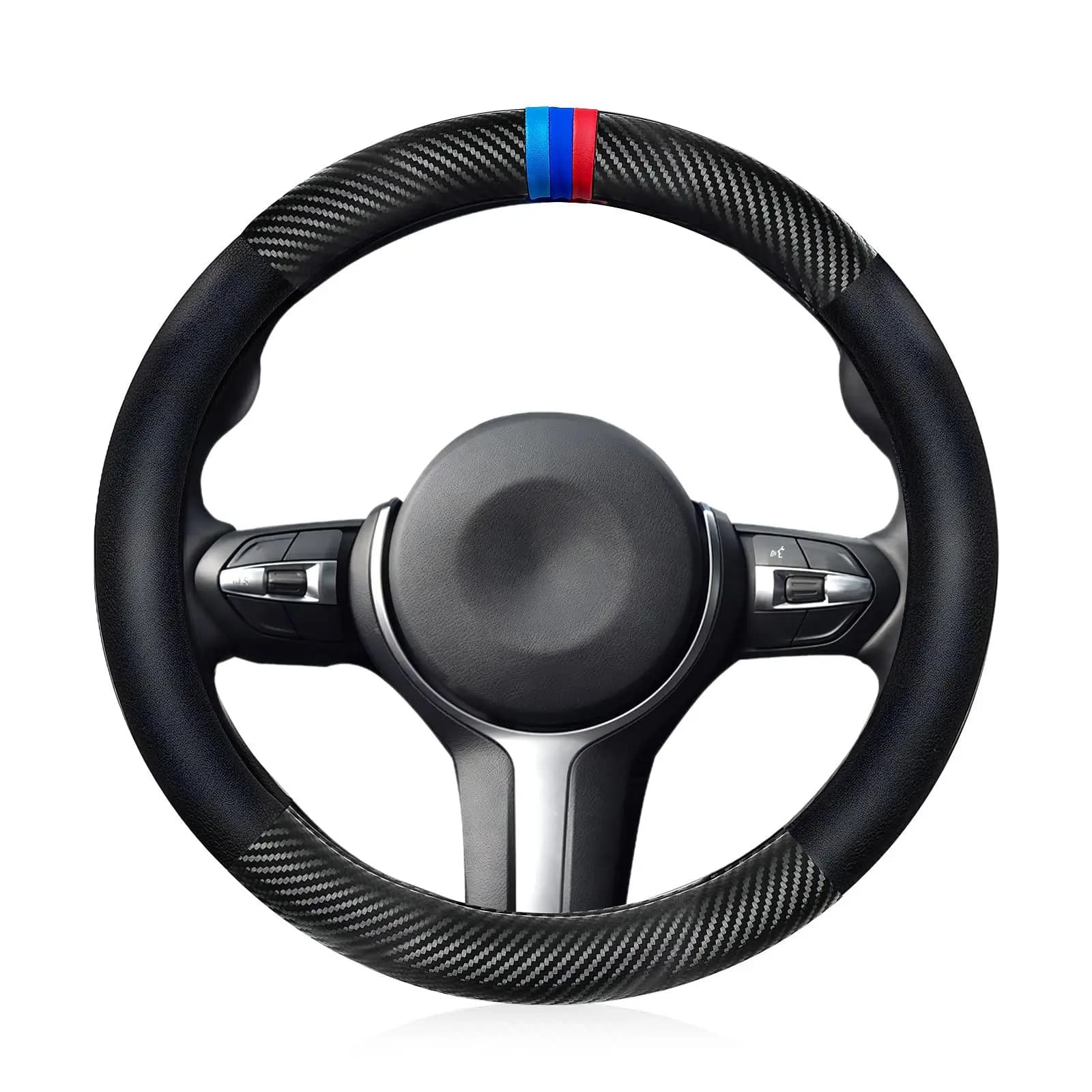Coprivolante in fibra di carbonio per modelli X1 X3 X5 M in pelle premium diametro 14,9 pollici