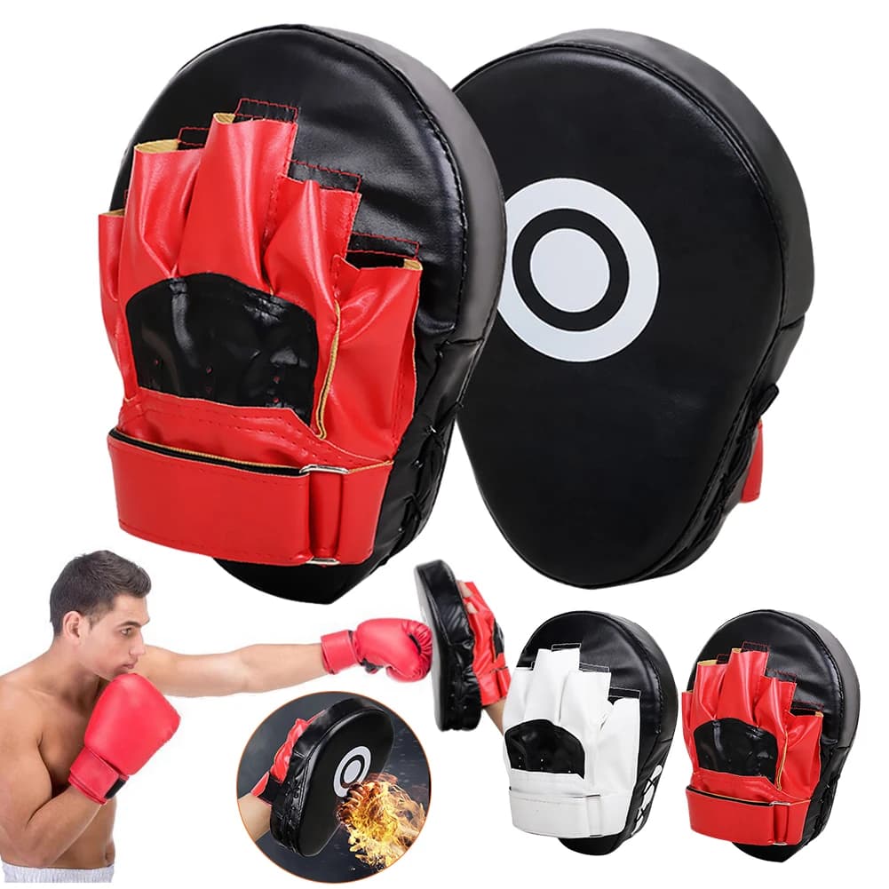 Curved boxing hand brace PU leather boxing bag Wear resistant Hand combat Football Pad Sports training equipment