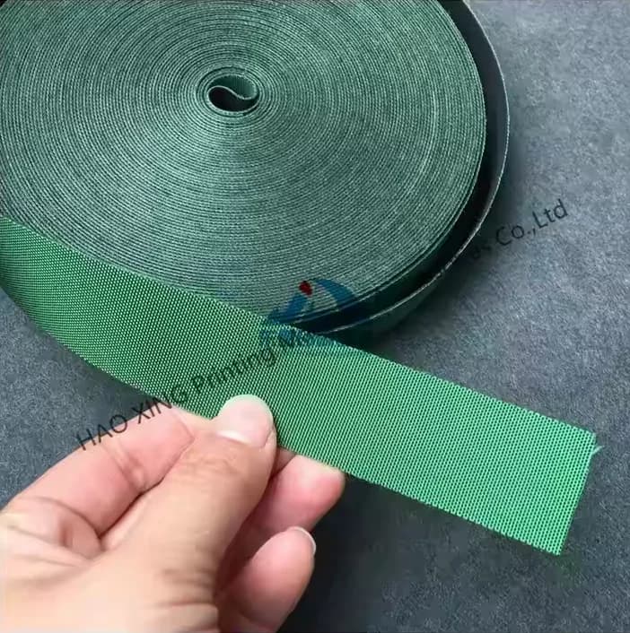 Factory Direct Durable Green Striped Elastic Sofa Webbing Stretchable Furniture Belt in Rolls Printing Machinery Parts