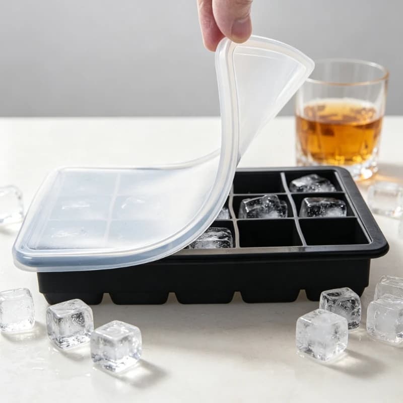 8/15 Grid Silicone Ice Cube Mold Large Tray Mold Reusable and Durable Bar Whiskey Cocktail Coffee Drink Ice Cube Model