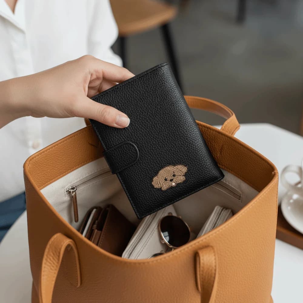 Card Holder PU Passport Bag Ticket Holder Airplane Check-in Travel Wallet Passport Cover Card Case Storage Card Bag