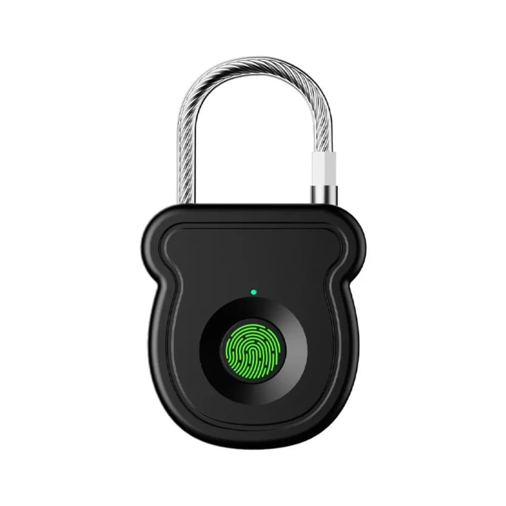 Lucchetto intelligente impermeabile senza chiave Materiale ABS Ricarica USB Blocco impronte digitali Portatile 0,5 secondi Sblocca cassetto lucchetto ricaricabile