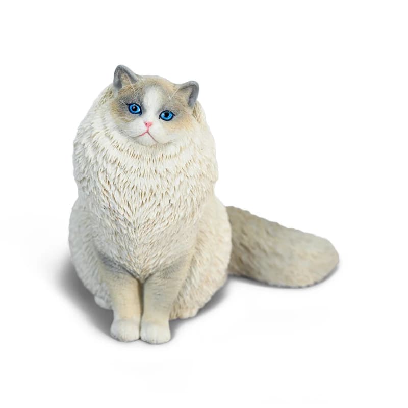 Stampo in silicone in resina per gatti adorabili per colata di ornamenti epossidici, stampi in gesso e cemento Stampi fatti a mano per gatti Ragdoll epossidici, stampi per animali 3D