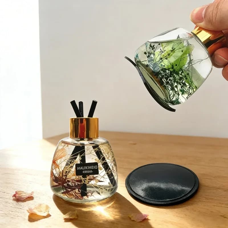 Diffuser in Rattan 100mL Deodorant Liquid for Environments Fragrance Duration for Auto Office Home Hotel Bathroom Toilet Home Perfume Tools