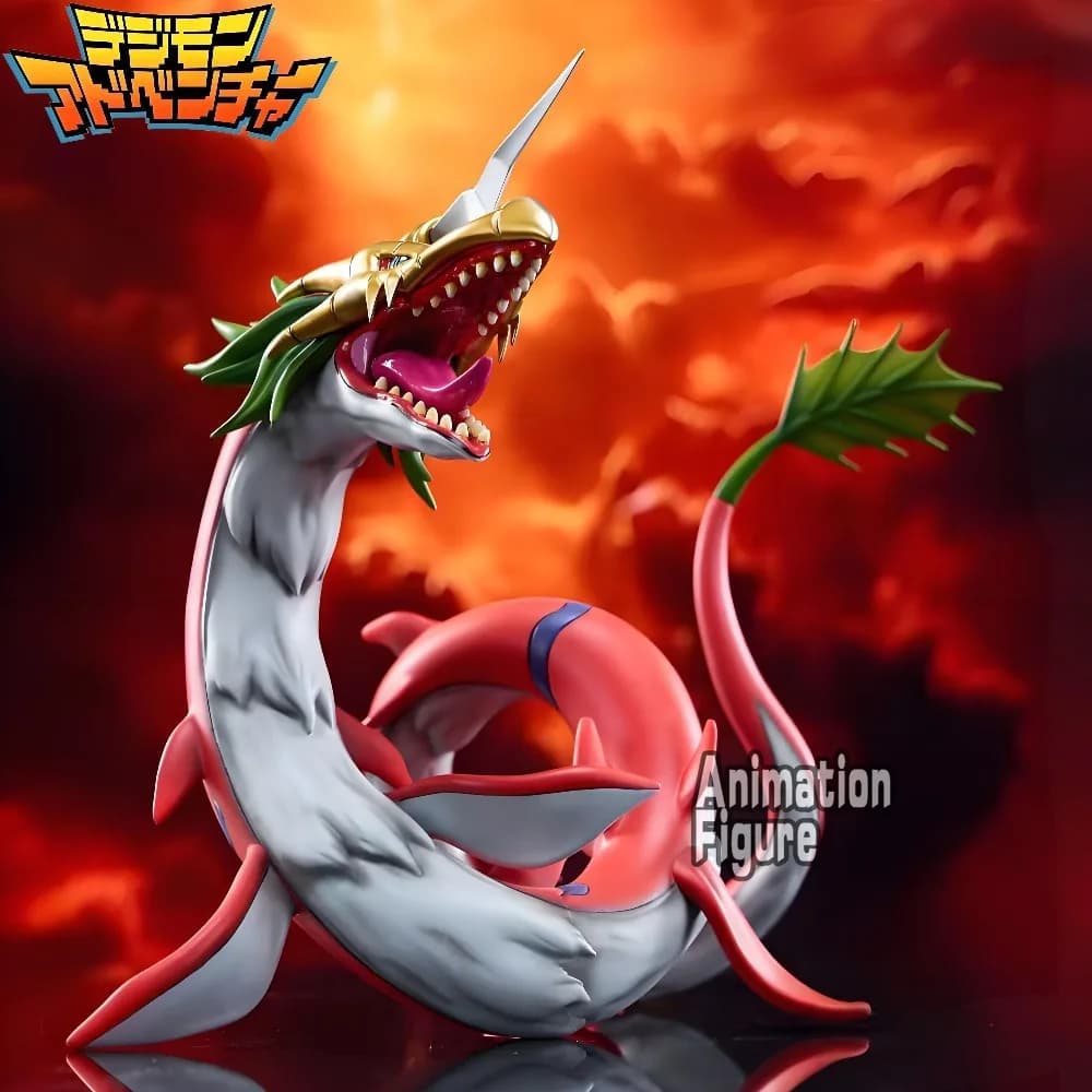 17.5 cm/6.89in Anime Digimon Adventure Figure Mega Seadramon Action Figures Collezione di statue in PVC Modello Giocattoli Regali