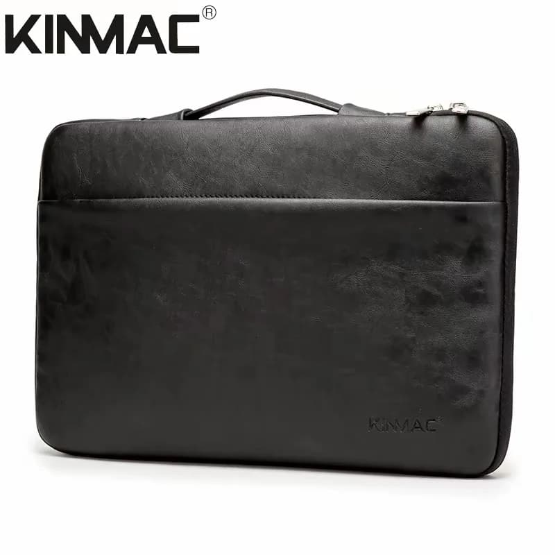 Custodia per laptop in pelle con caratteristiche impermeabili e antiurto e protezione per gli angoli