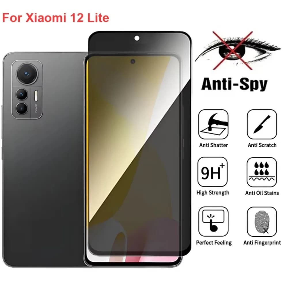 Per Xiaomi 12 Lite Anti Spy Privacy Proteggi schermo in vetro temperato compatibile per Xiaomi12 Lite Pellicola per telefono con schermo a copertura totale