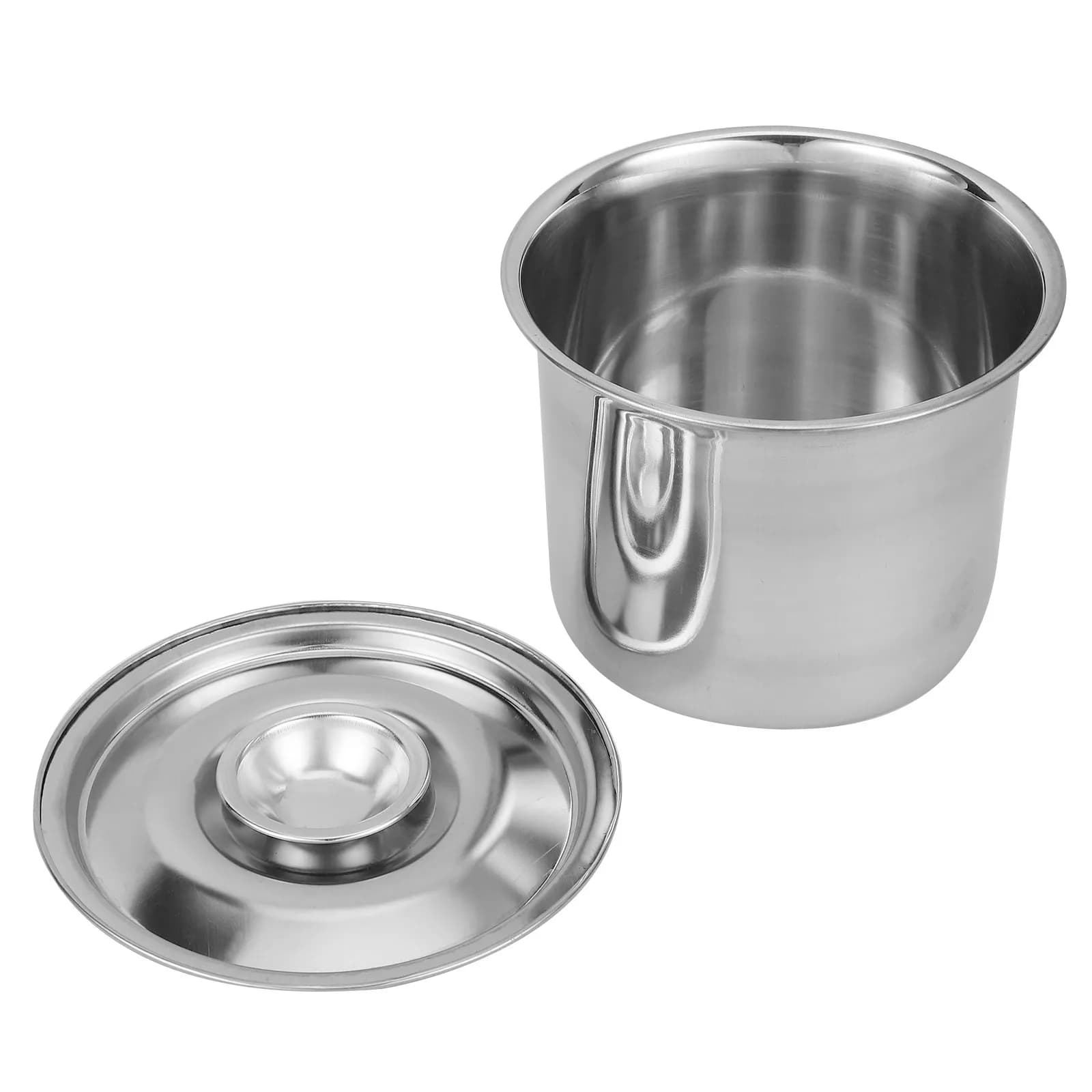 Contenitore per Gelato in Acciaio Inossidabile con Coperchio, Scatola per Conservazione in Freezer, Contenitore Riutilizzabile per Alimenti, Dessert e Frutta