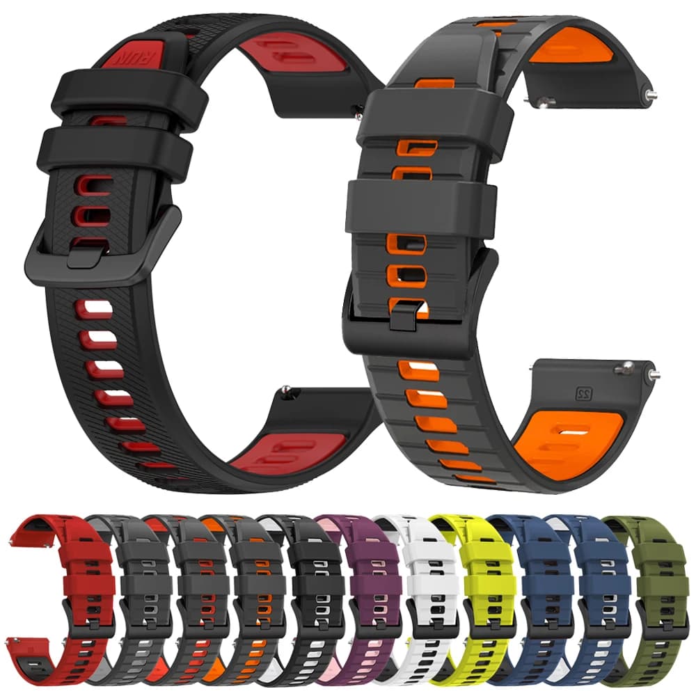 Cinturino in silicone cinturino 22mm 20mm per TicWatch Pro 3 Ultra E3 E2 S2 Pro X GTW 2021 Smartwatch Bracciali orologi per uomo donna
