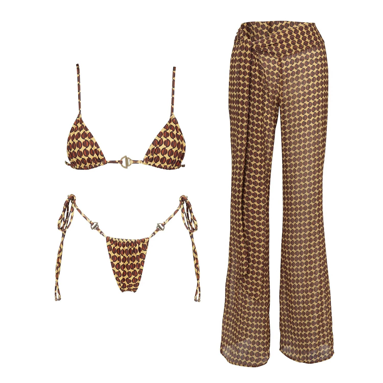 Micro Bikini 3 pezzi a fascia Biquini 2026 donne sexy costume da bagno femminile push up costumi da bagno pulsante costume da bagno brasiliano maglia beachwear