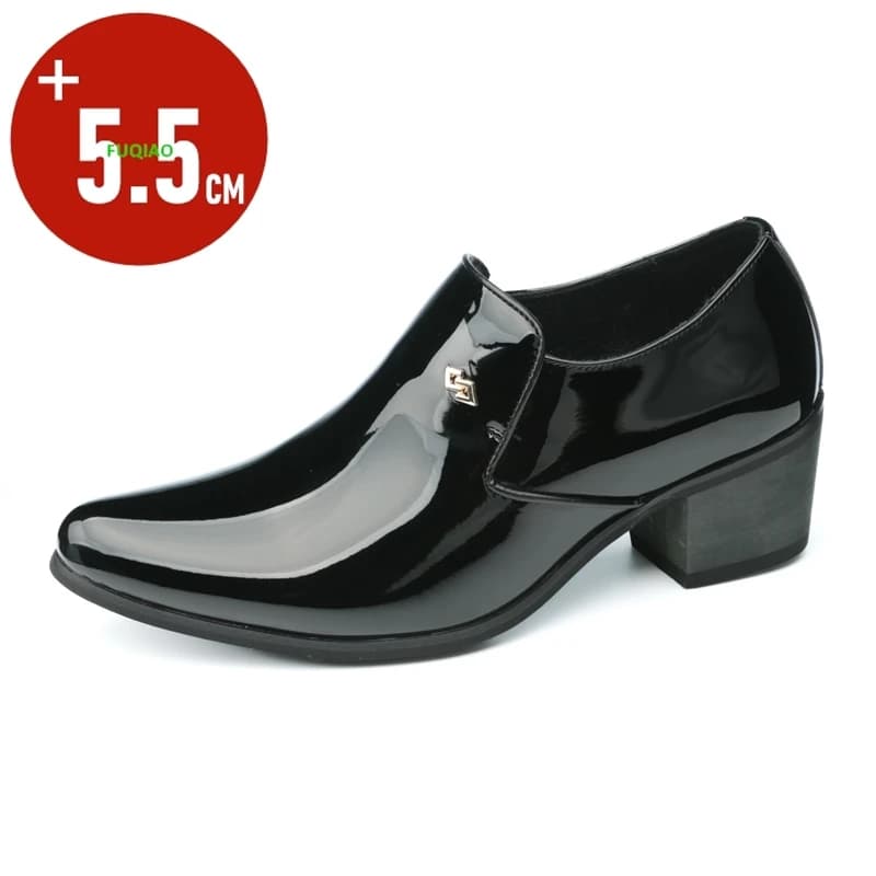 Mocassini da uomo con aumento di altezza 5,5 cm, moda business, casual, scarpe eleganti, comode suola antiscivolo, perfette per l'ufficio