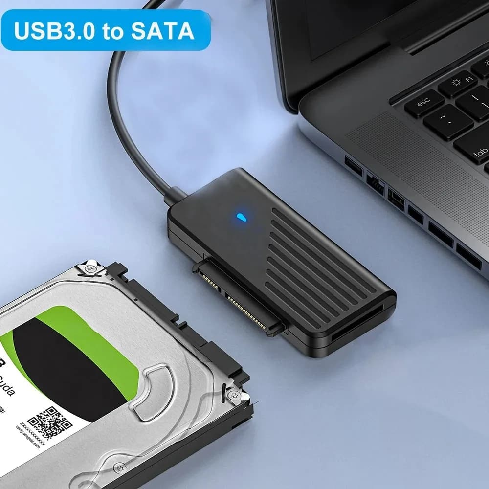 Cavo convertitore adattatore da USB a SATA Convertitore da USB 3.0 2.0 a SATA per disco rigido SSD HDD da 2,5 pollici Accessori adattatore esterno