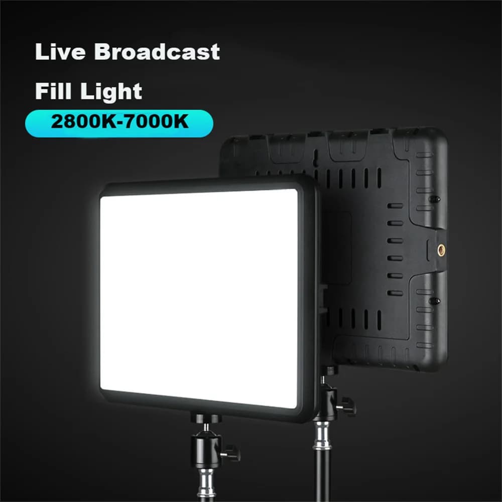 Luce Video per fotografia a Led da 8 pollici 2800K-7000K Kit lampada per Studio fotografico con illuminazione a pannello per riprese Live Streaming Fill luci da Studio