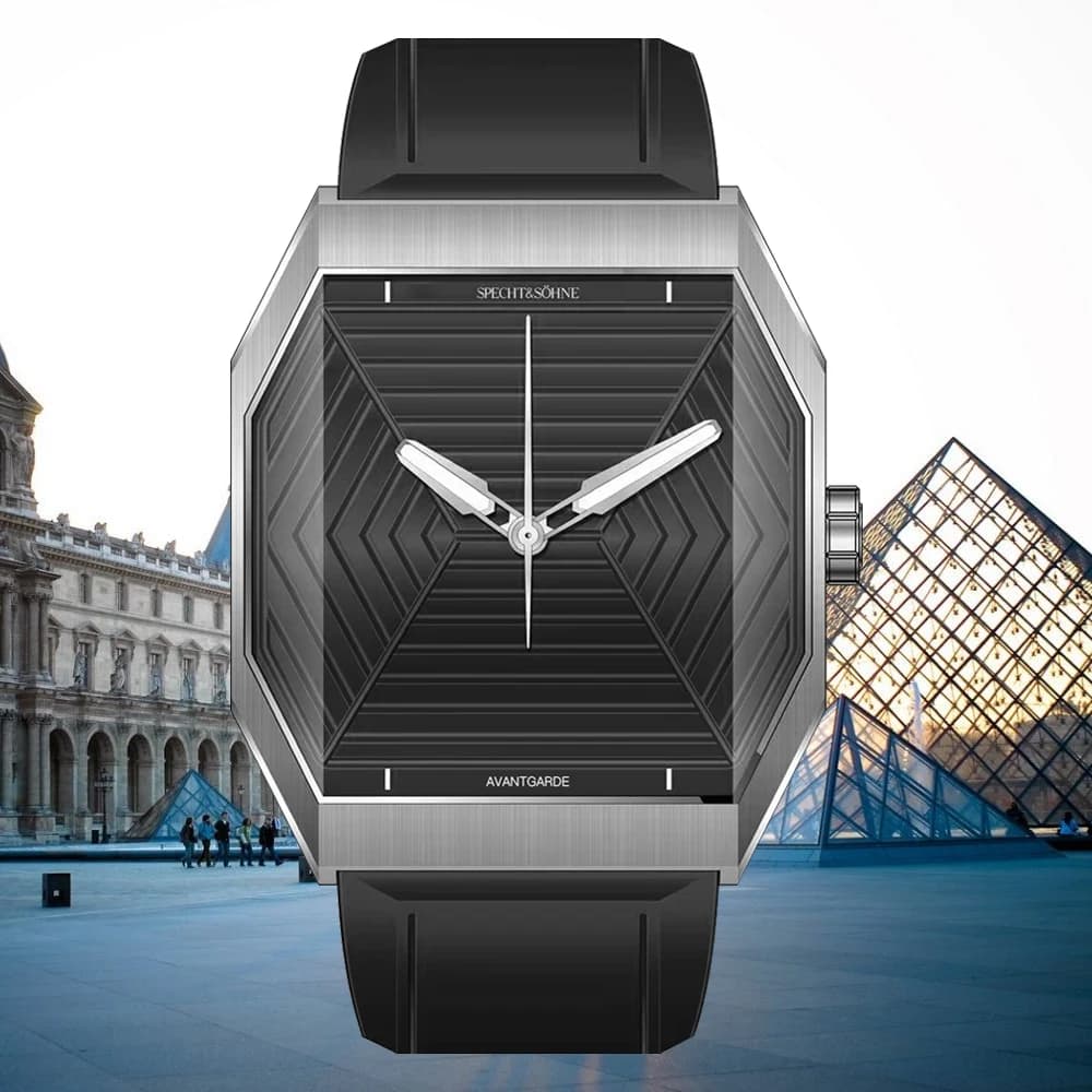 Specht & Söhne New Design Creative Men's Square Watch Sports Watches Octopus Stainless Steel 3D Crystal Sapphire Reloj Hombre