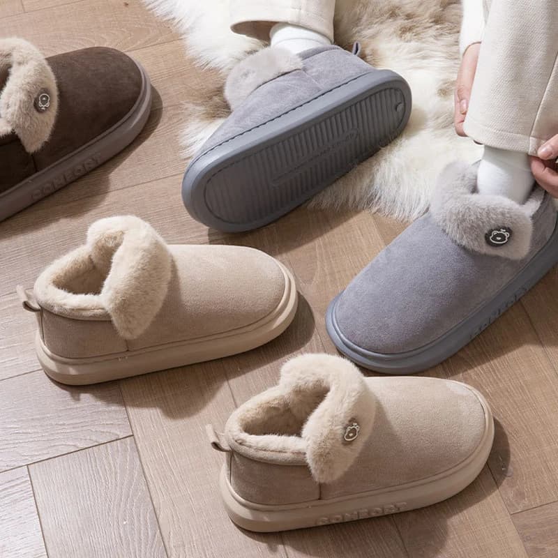 House Fuzzy Slipper Women Fluffy Winter Warm Fur Plush Indoor Lazy Female Thermal Furry Home Shoe Flat Flip Flop Ladies Men Male