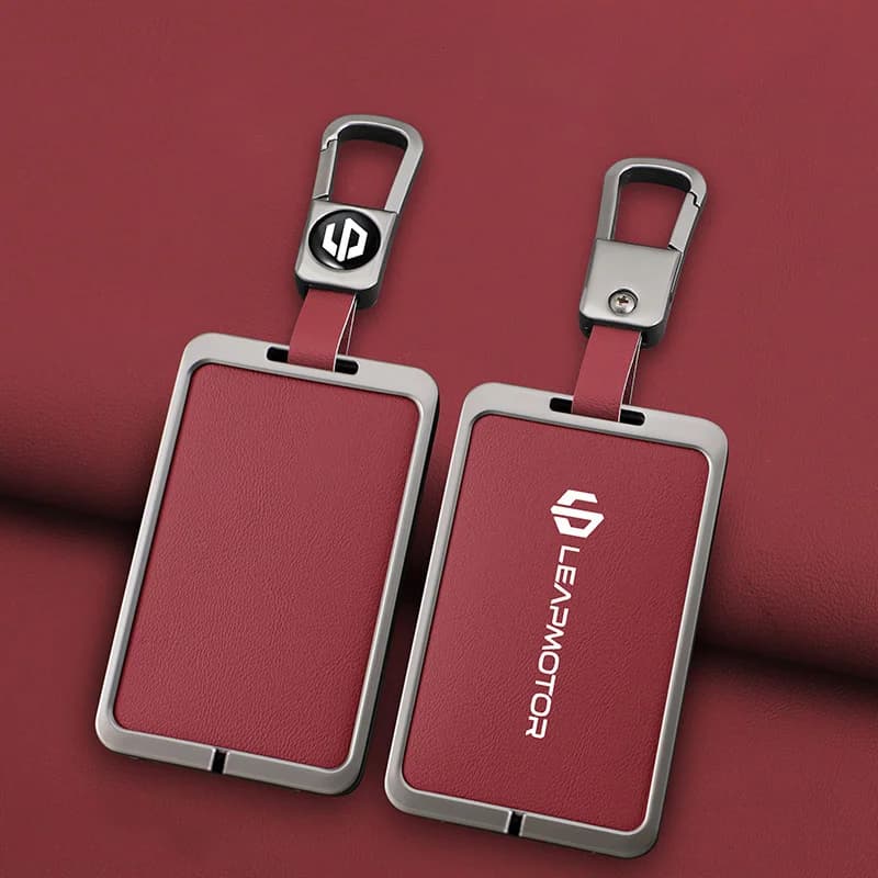 Auto Smart NFC Card Chiave Della Copertura Della Cassa Per Leapmotor C10 C11 C16 In Lega di Zinco Protezione In Pelle Supporto Borsette Kychain Accessori Auto