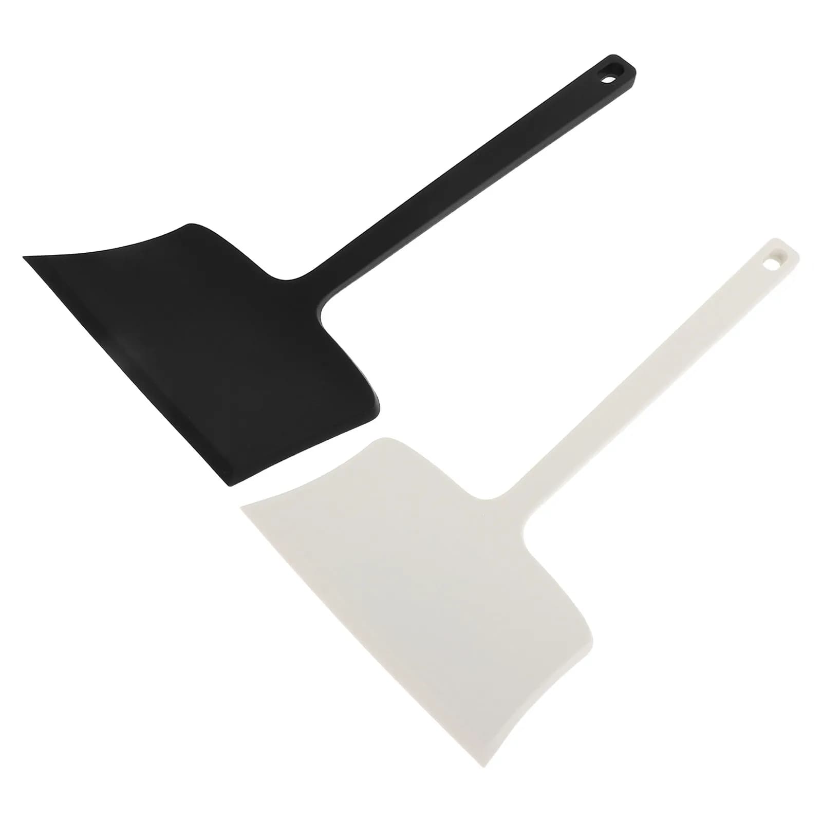 Set di 2 Spatole in Silicone Resistenti al Calore, Antiaderenti, per Pancake, Uova, Omelette, Pizza, Griglia, Frittura e Cottura