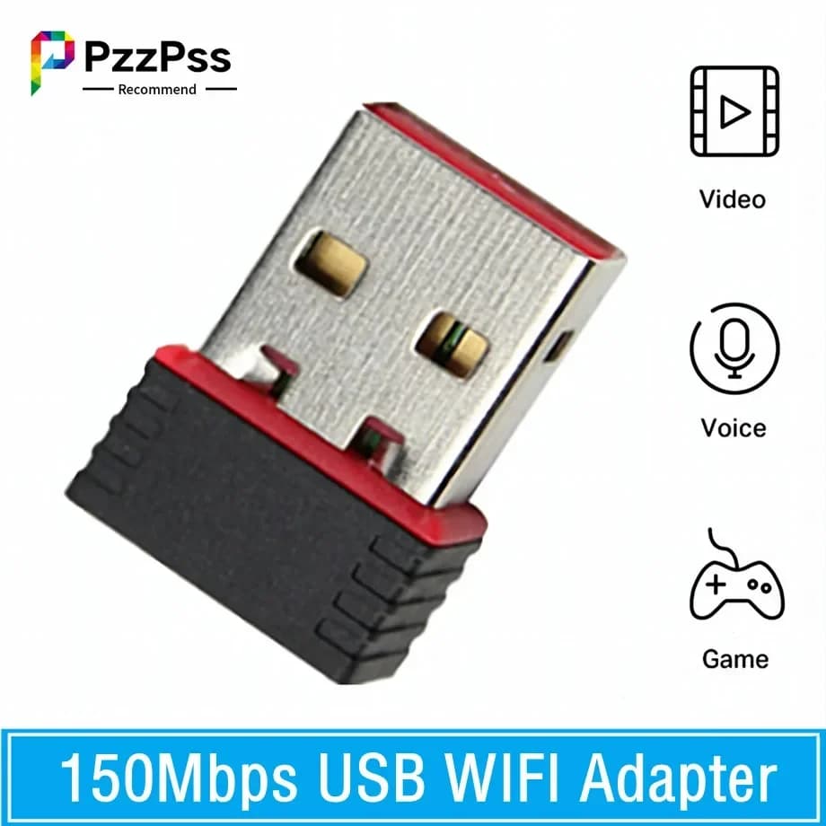 Mini RTL8188 Adattatore Wifi Scheda di rete wireless USB 150Mbps Antenna USB 2.0 2.4G Ricevitore Wi-Fi esterno per PC portatile Desktop