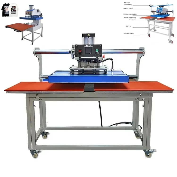 40*60CM Pneumatic Double Station Heat Press Machine for Sublimation Paper Transferring