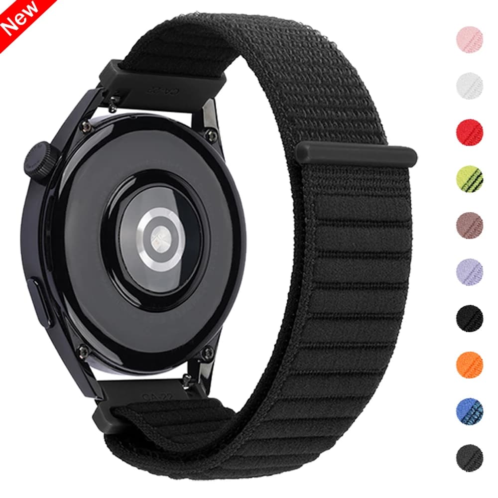 Cinturino in nylon ondulato da 20mm/22mm per cinturino Garmin Forerunner 255/570/645 Vivoactive 4/5/6 Venu 3/2 sq attivo Sostituisci il braccialetto