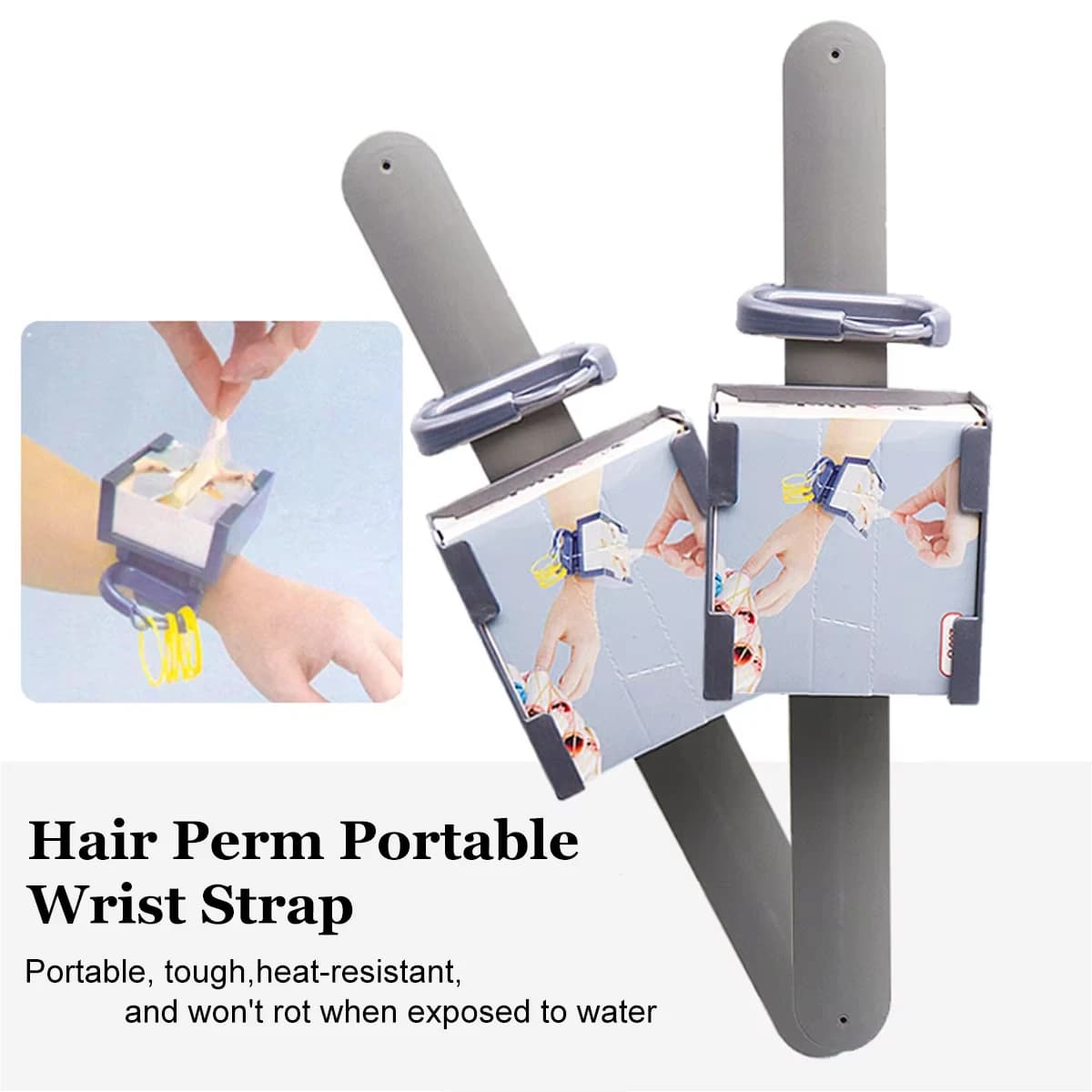 1 Set Adjustable Bracelet 200 pcs Style Permanent Card Box for Permanent Hair Salon Paper Bigodino Card Tools Kit for Auxiliary Hairdresser