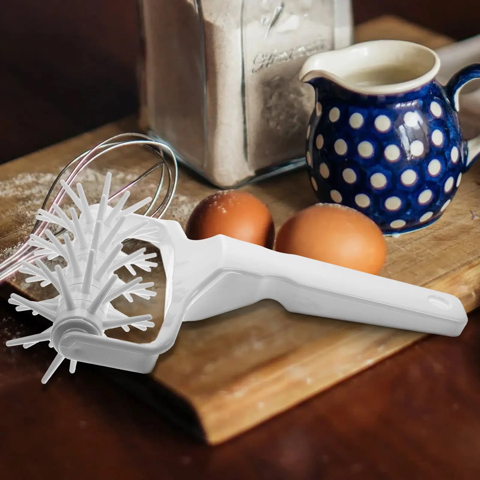 1 Pezzo Rullo Professionale per Impasto Pizza con Fori, Superficie Liscia, Utensile da Forno per Cucina, Strumento per Pizza Domestica e Pasticceria