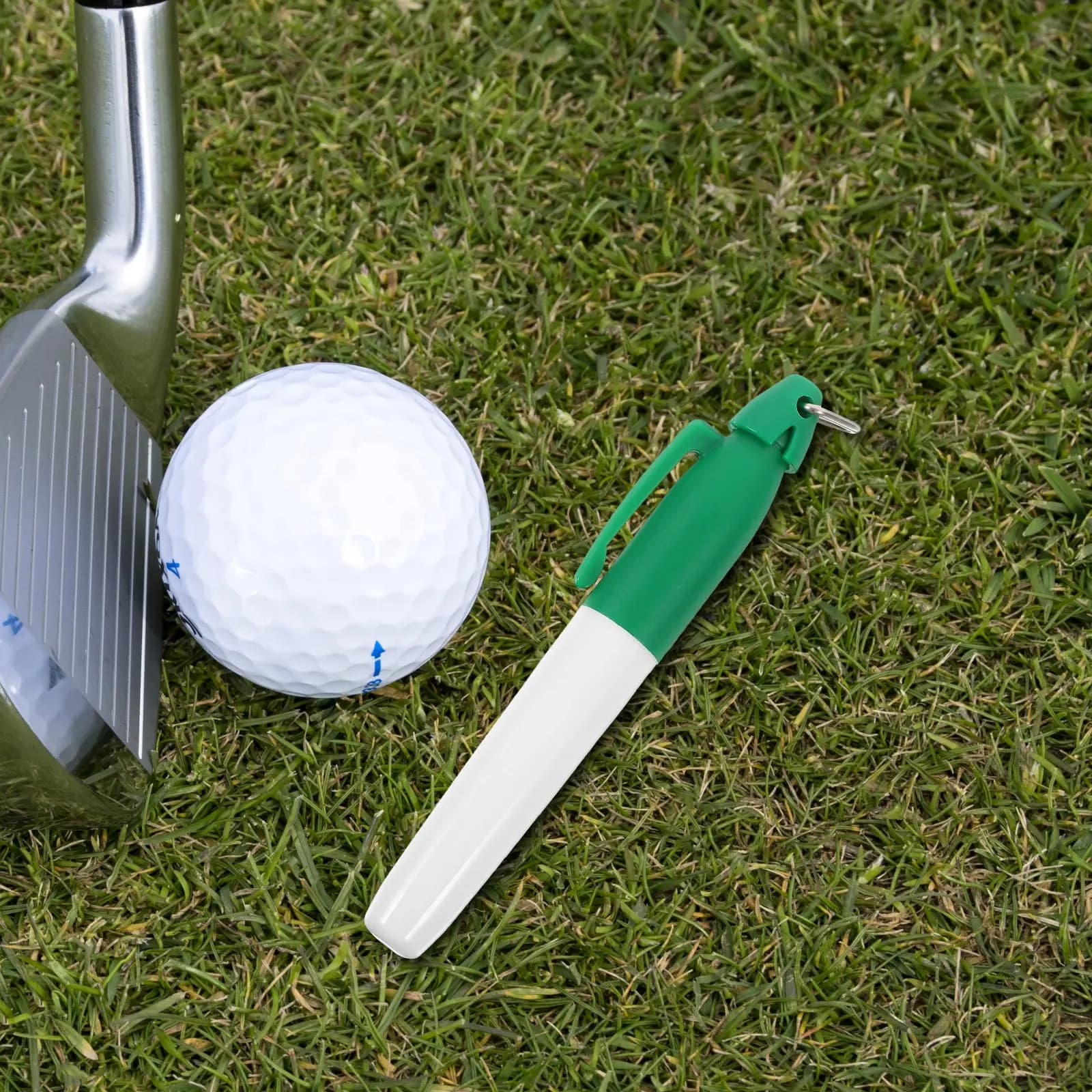 4Pcs Golf Marker Pen Plastic Golf Ball Marker Portable Alignment Marking Tool Golfing Ball Marking Supplies Reusable Line Pen