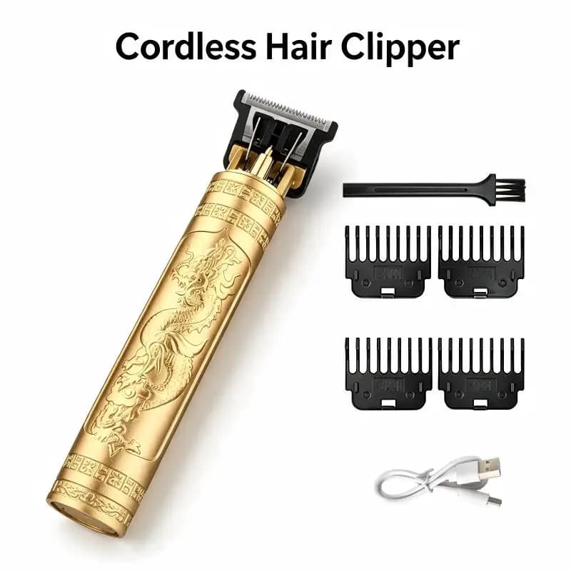 Zero Gap T9 Hair Clipper Cordless Electric Hair Trimmer Portable Precision Carving Hairline Beard Barber Styling Tool