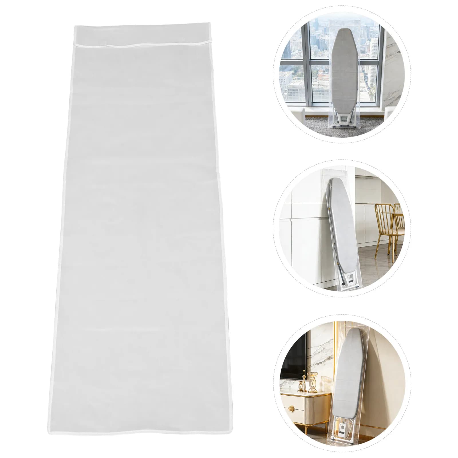 Ironing Board Dustproof Cover Foldable Waterproof Organizer Bag Universal Fit Protector for Laundry Room Closet Household Hotel