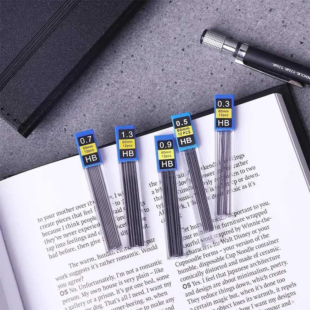 Drawing Student 0.3mm 0.5mm 0.7mm 0.9mm Mechanical Pencil HB Pencil Refills Pencil Refill Automatic Pencil Pencil Lead Refill