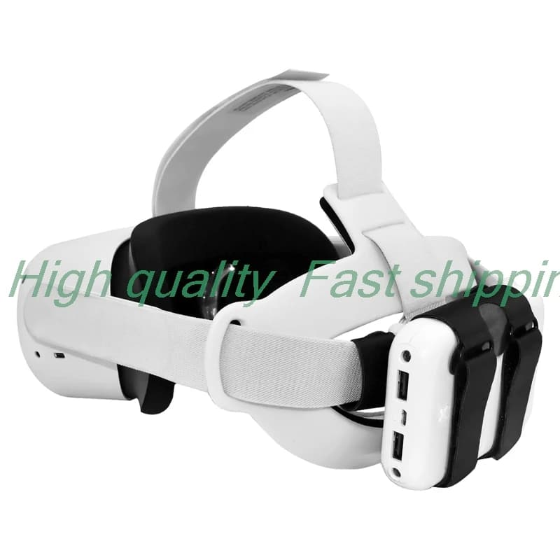 Nuovo supporto per batteria Powerbank per Oculus Quest 2/ per HTC/ Vive/Index VR Headset, cinturino in PU per fissaggio Power Bank.